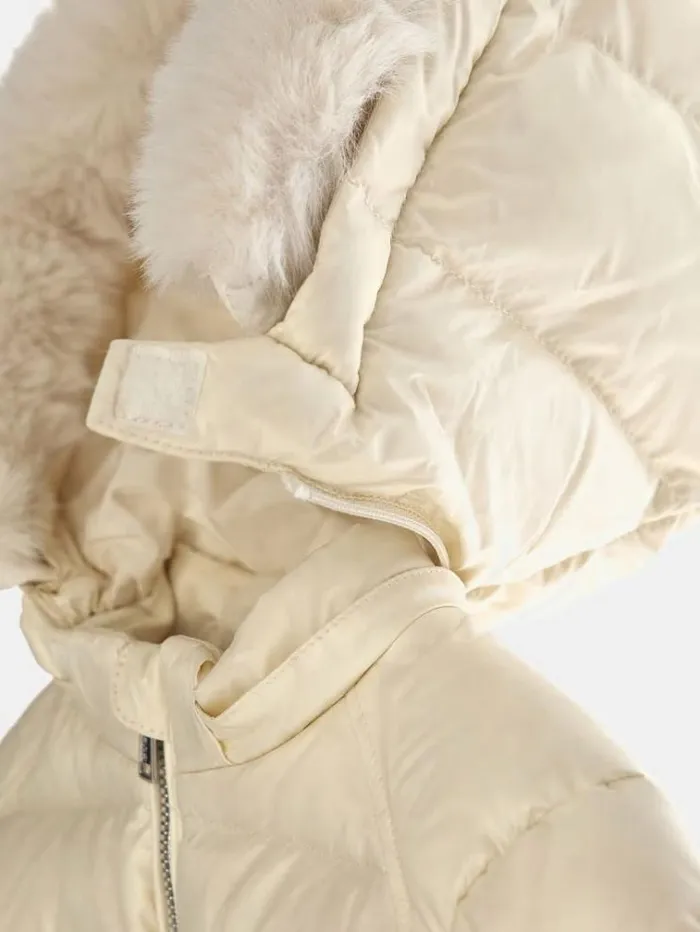 Kids Real Down Puffer Cream Guess Coats And Jackets