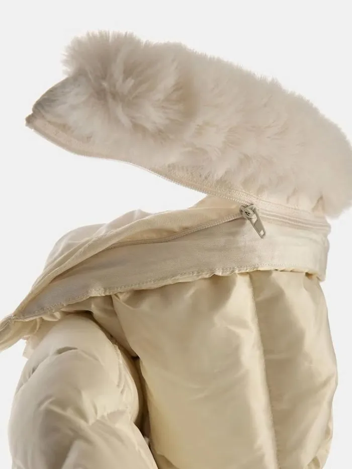 Kids Real Down Puffer Cream Guess Coats And Jackets