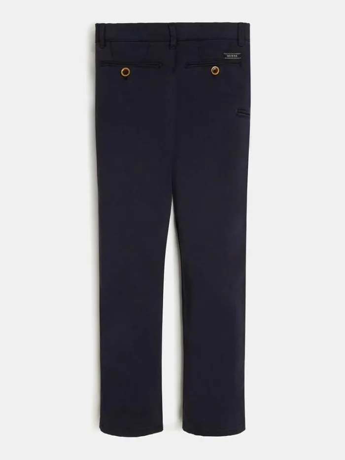 Kids Regular Fit Pants Blue Guess Trousers