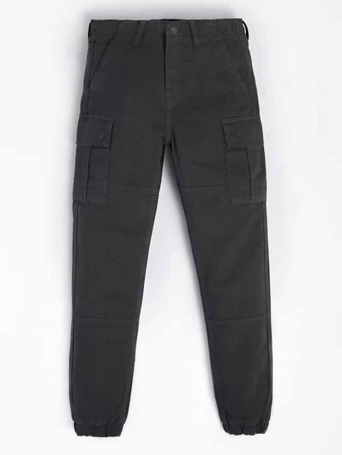 Kids Regular Fit Pants Dark Grey Guess Trousers
