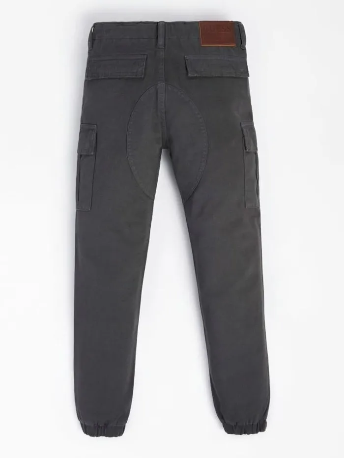 Kids Regular Fit Pants Dark Grey Guess Trousers