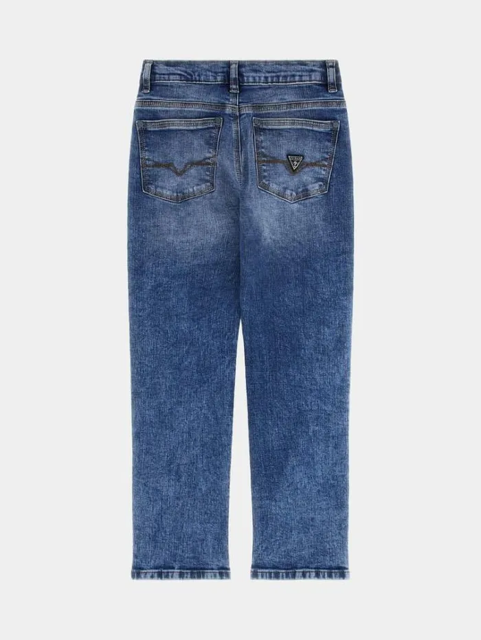 Kids Relaxed Denim Pants Light Blue Guess Trousers