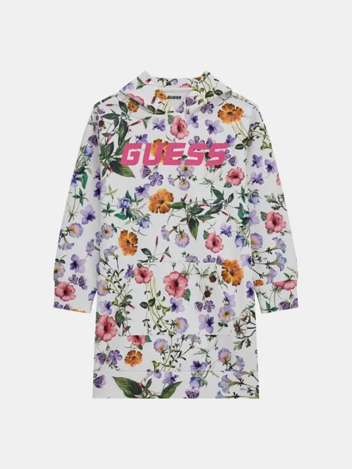 Kids Scuba All Over Floral Print Dress Multicolor Pattern Guess Dresses
