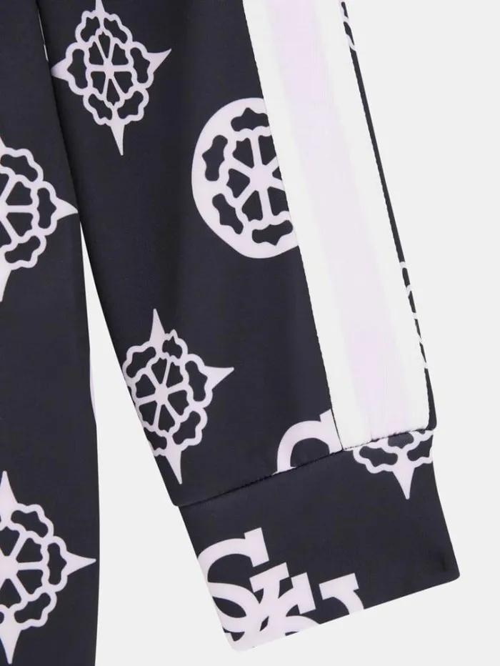 Kids Scuba All Over Peony Logo Dress Black Multi Guess Dresses