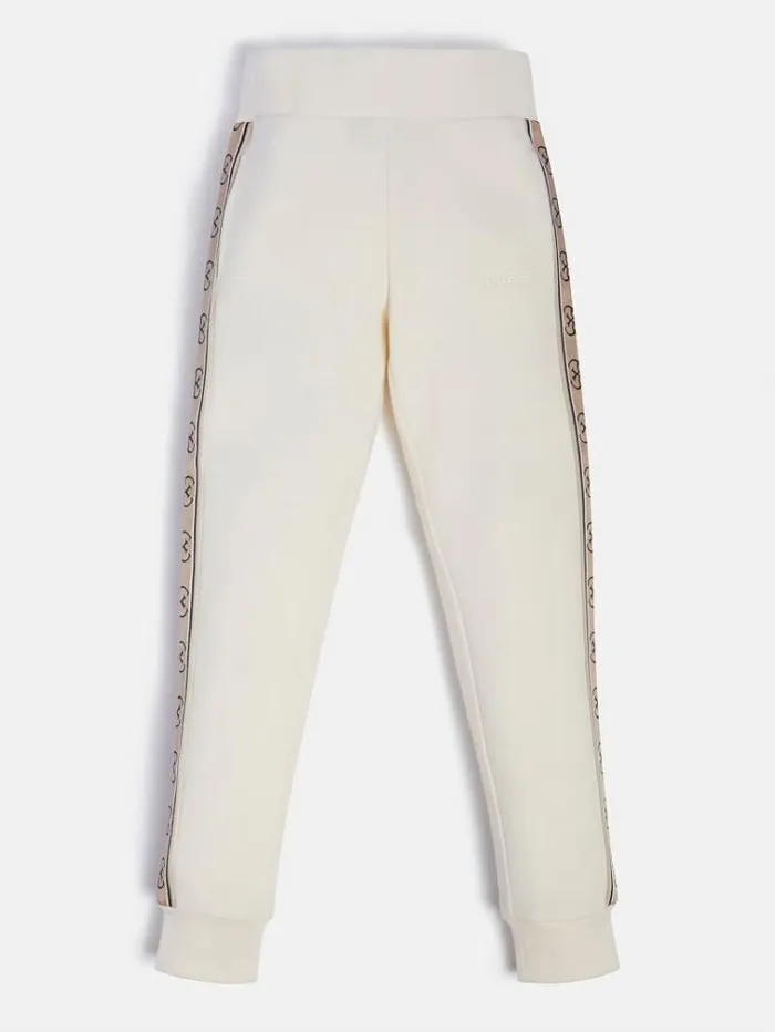 Kids Side Logo Active Pant White Guess Trousers And Skirts