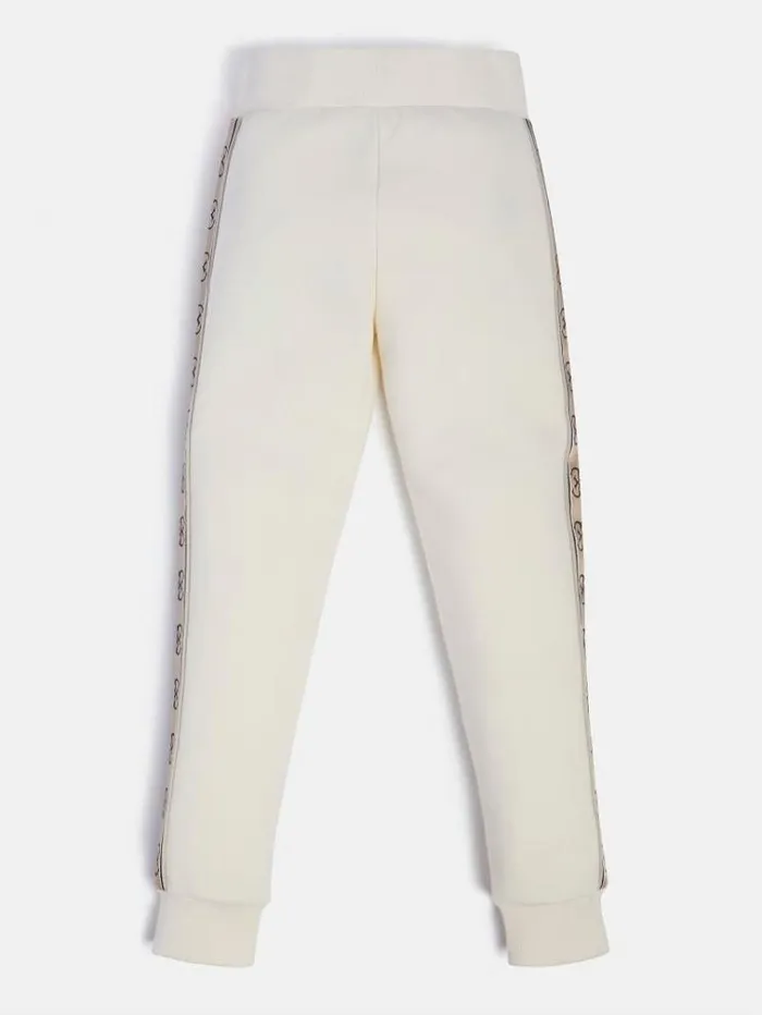 Kids Side Logo Active Pant White Guess Trousers And Skirts
