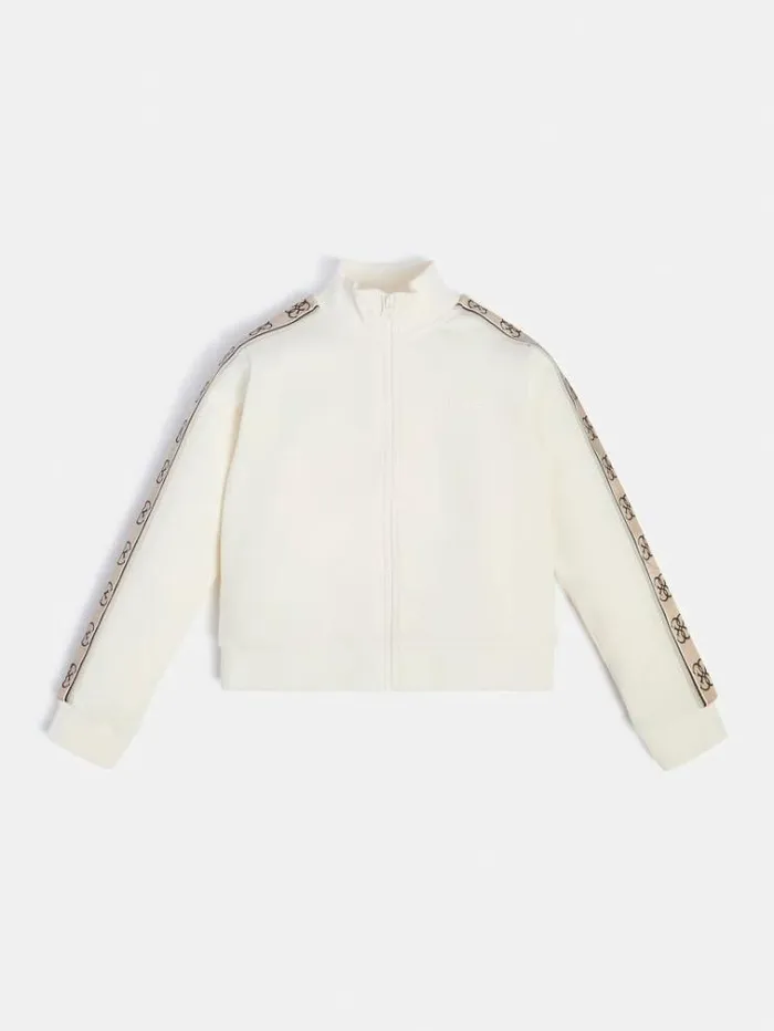 Kids Side Logo Active Sweatshirt White Guess Knitwear And Sweatshirts