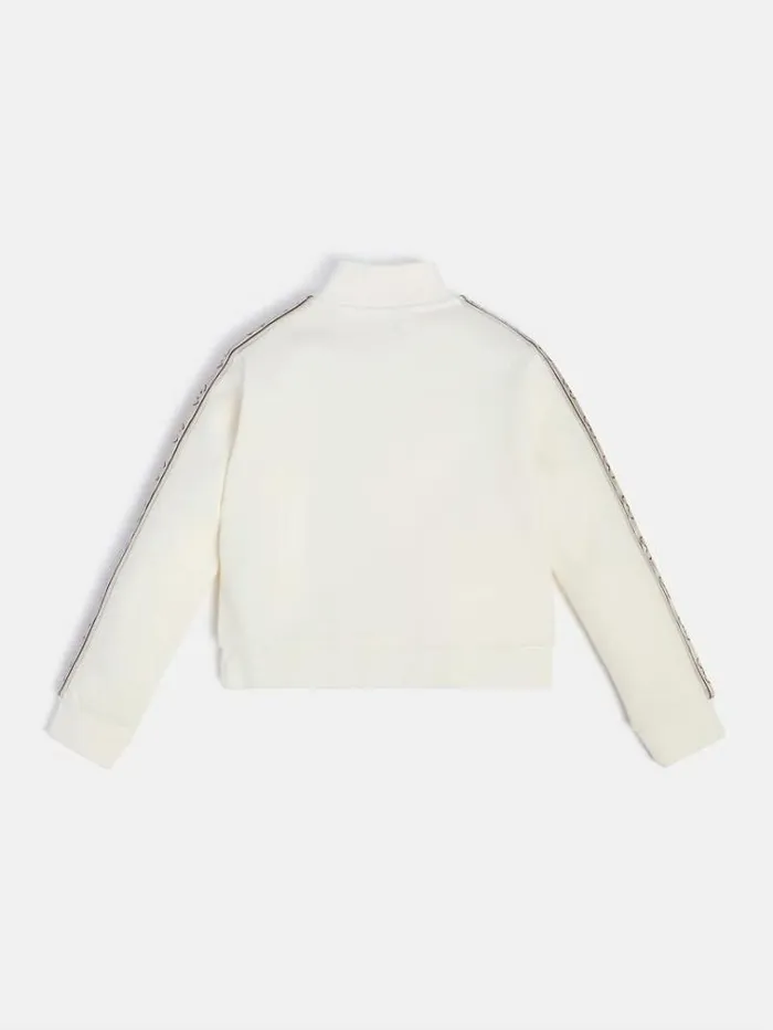 Kids Side Logo Active Sweatshirt White Guess Knitwear And Sweatshirts