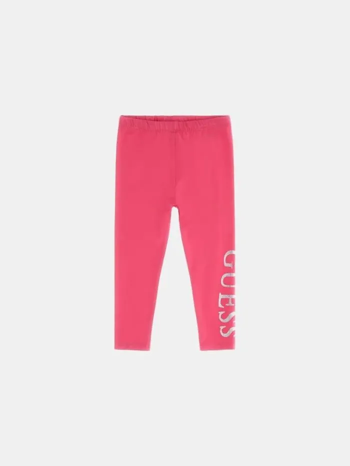 Kids Side Logo Leggings Fuchsia Guess Trousers And Skirts