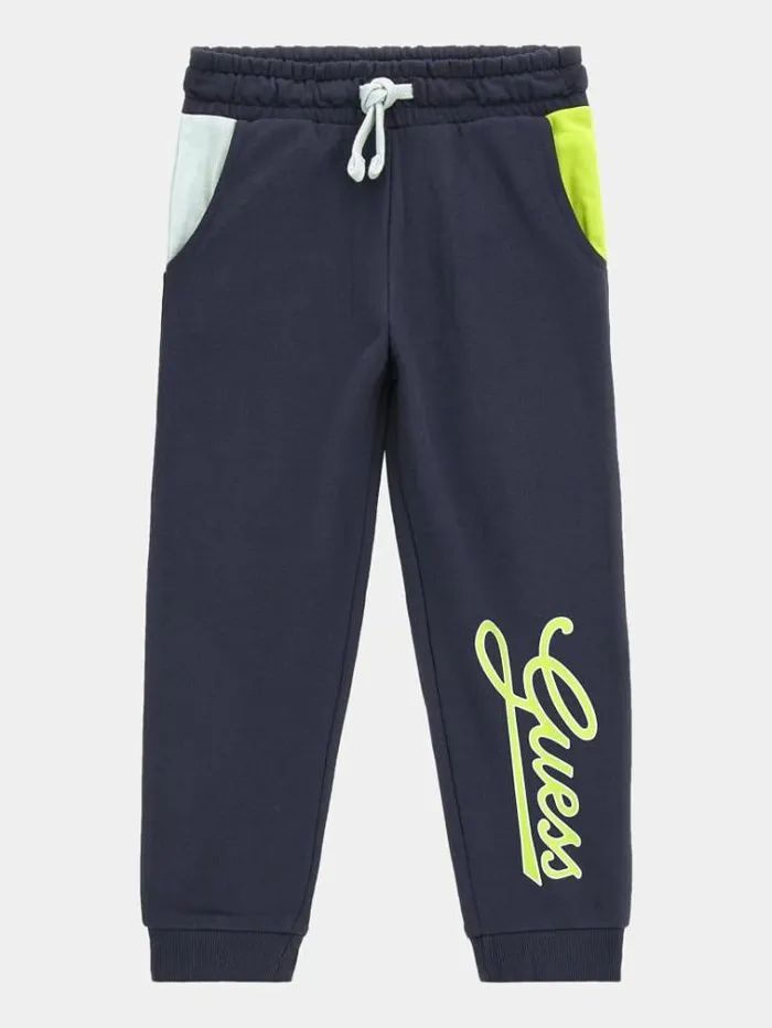 Kids Side Logo Pants Multicolor Pattern Guess Trousers