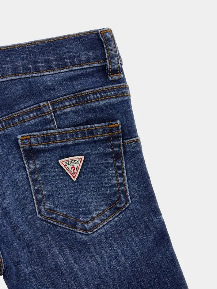 Kids Skinny Denim Pants Dark Blue Guess Trousers And Skirts