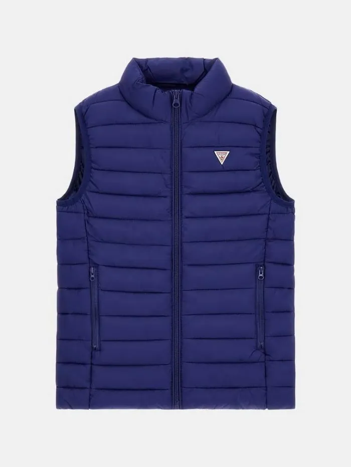 Kids Sleeveless Padded Jacket Blue Guess Coats And Jackets