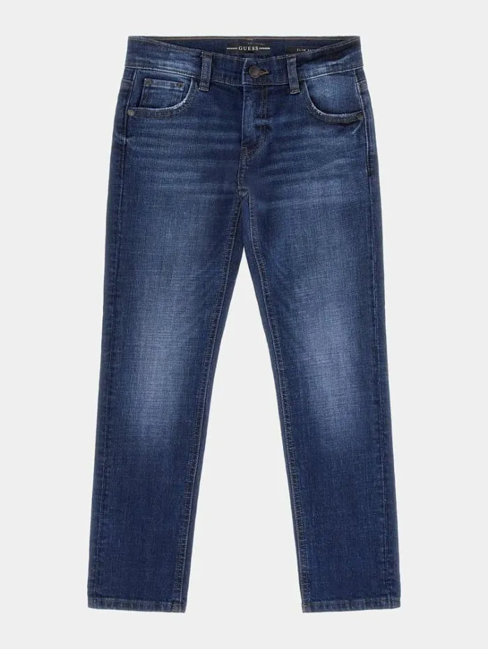 Kids Slim Denim Pants Blue Guess Trousers