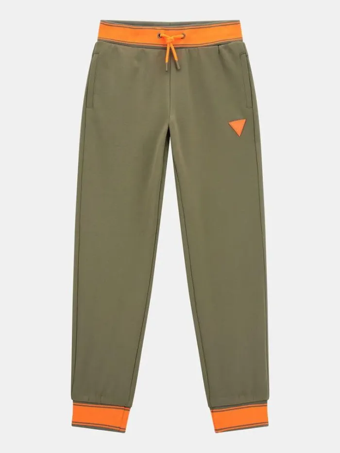 Kids Small Logo Pants Green Guess Trousers