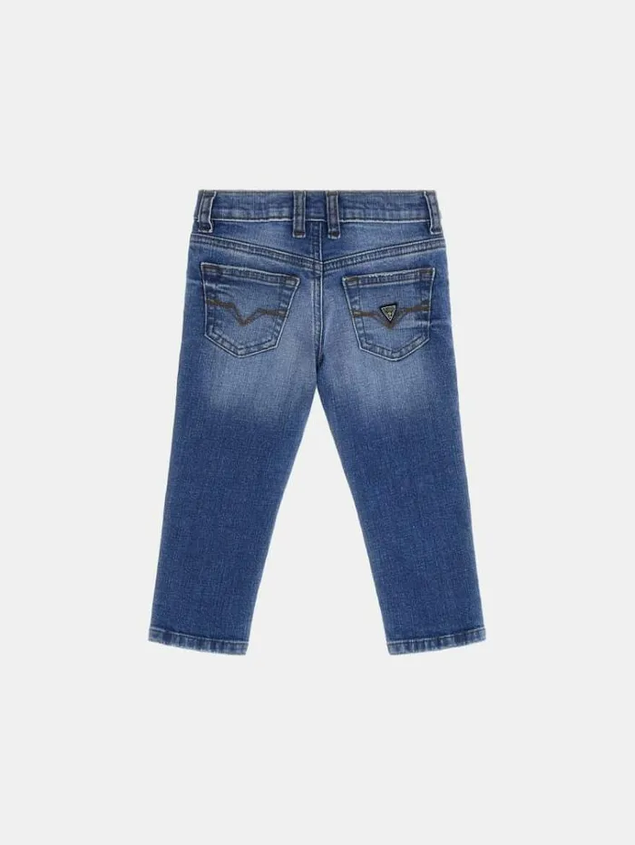 Kids Straight Denim Pants Blue Guess Trousers