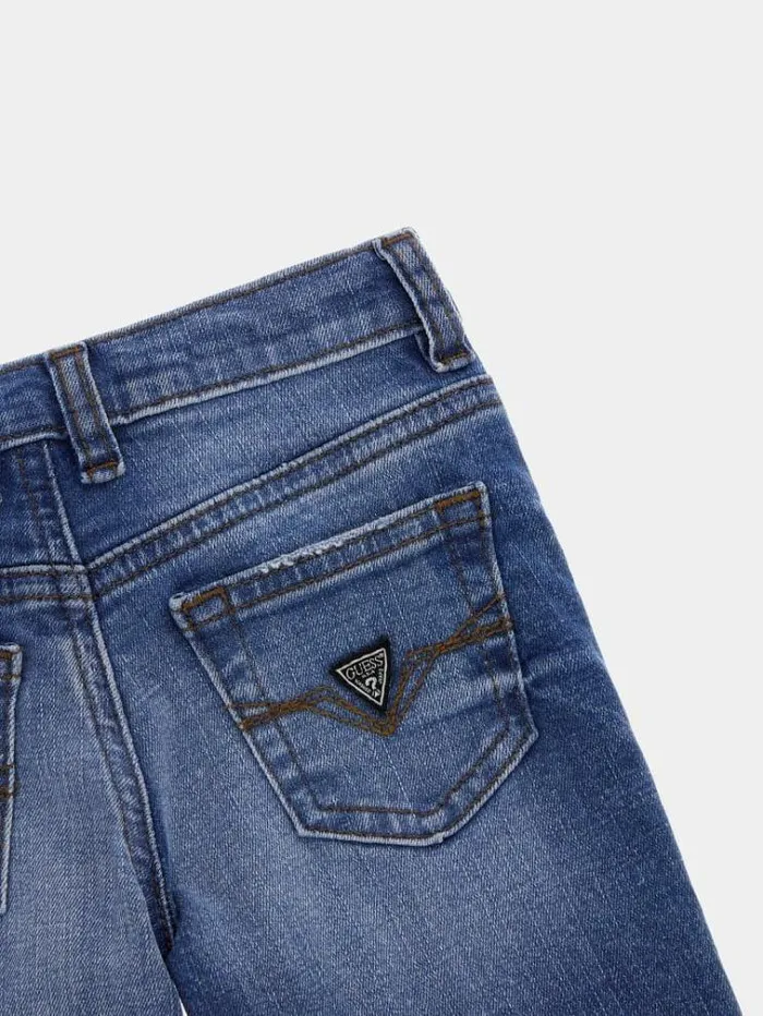 Kids Straight Denim Pants Blue Guess Trousers