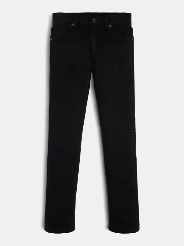 Kids Stretch Skinny Fit Pant Black Guess Trousers
