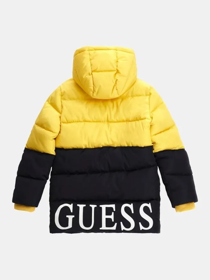 Kids Striped Puffer Multicolor Pattern Guess Coats And Jackets
