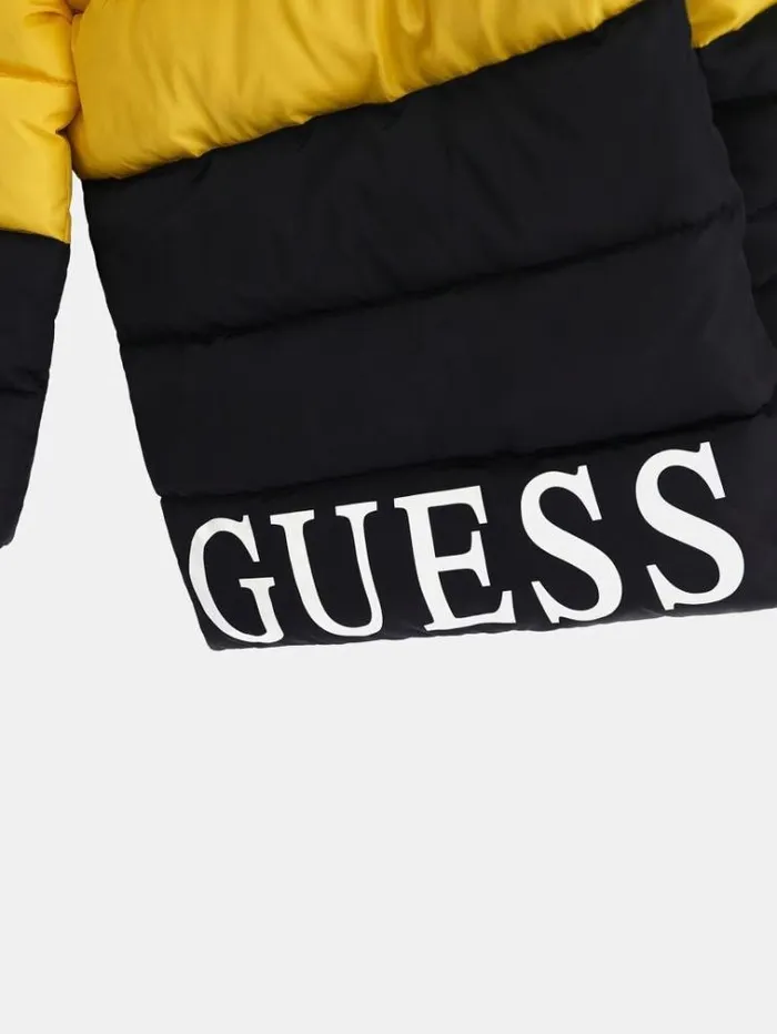 Kids Striped Puffer Multicolor Pattern Guess Coats And Jackets