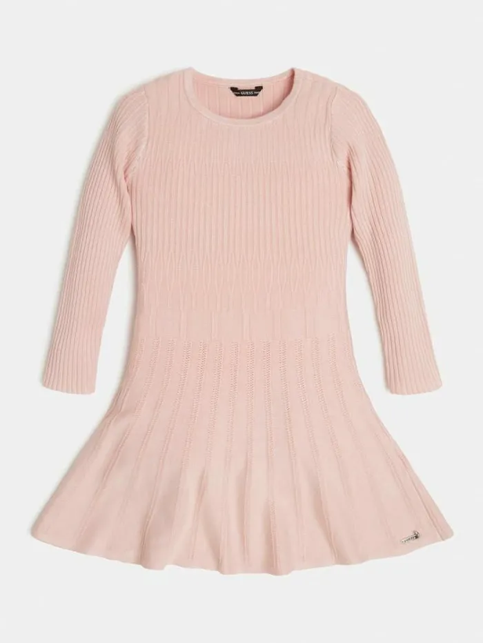 Kids Sweater Dress Pink Guess Dresses