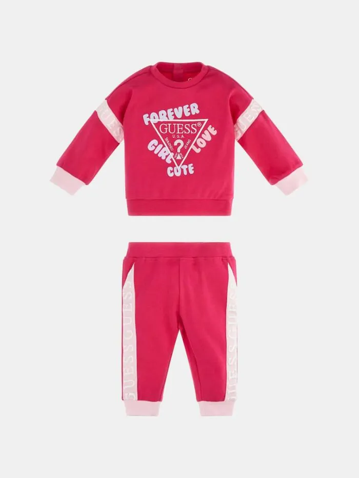 Kids Sweatshirt And Pant Set Fuchsia Guess Onepiece Suits And Sets