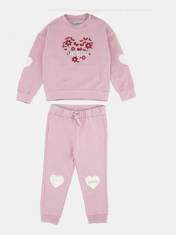 Kids Sweatshirt And Pant Set Pink Guess Sets And Coords
