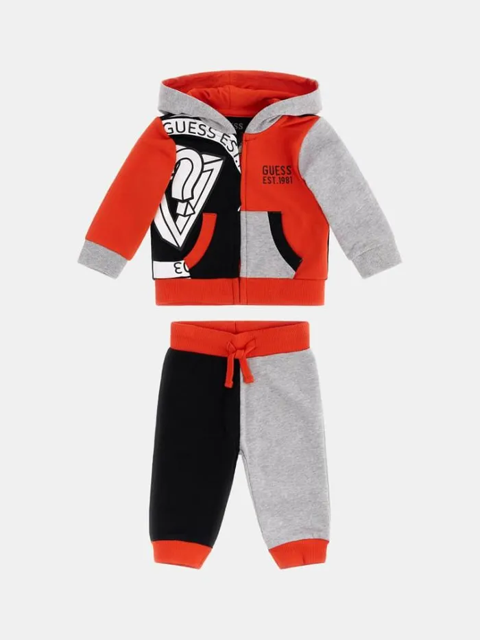 Kids Sweatshirt And Pants Active Set Red Multi Guess Onepiece Suits And Sets