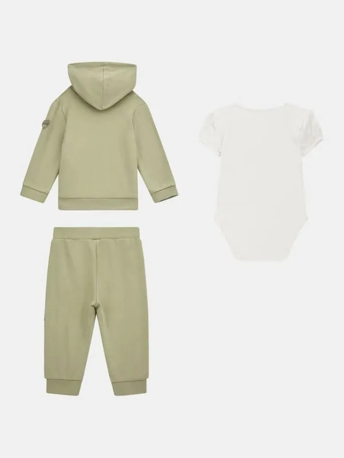 Kids Sweatshirt Body And Pant Set Olive Green Guess Onepiece Suits And Sets