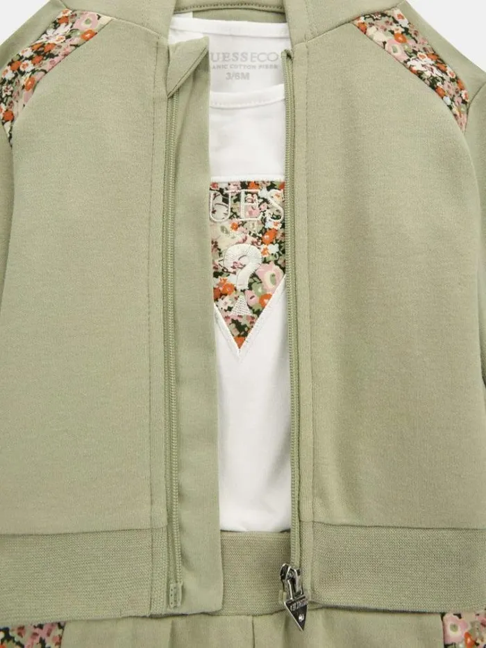 Kids Sweatshirt Body And Pant Set Olive Green Guess Onepiece Suits And Sets