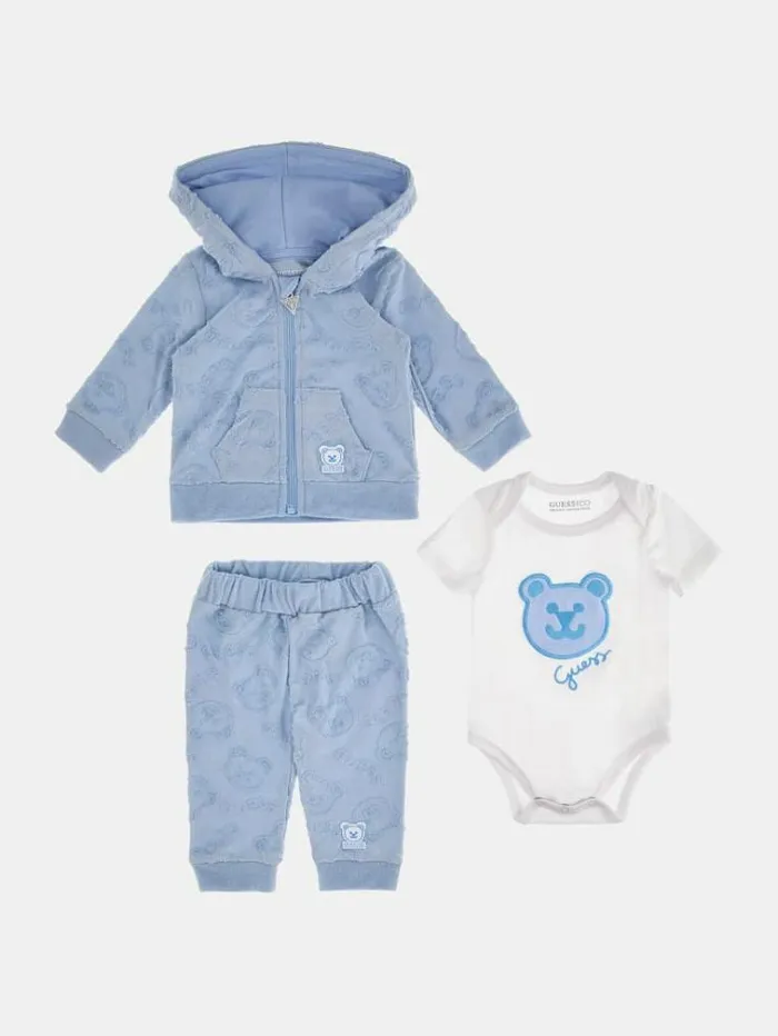 Kids Sweatshirt Body And Pants Set Light Blue Guess Onepiece Suits And Sets