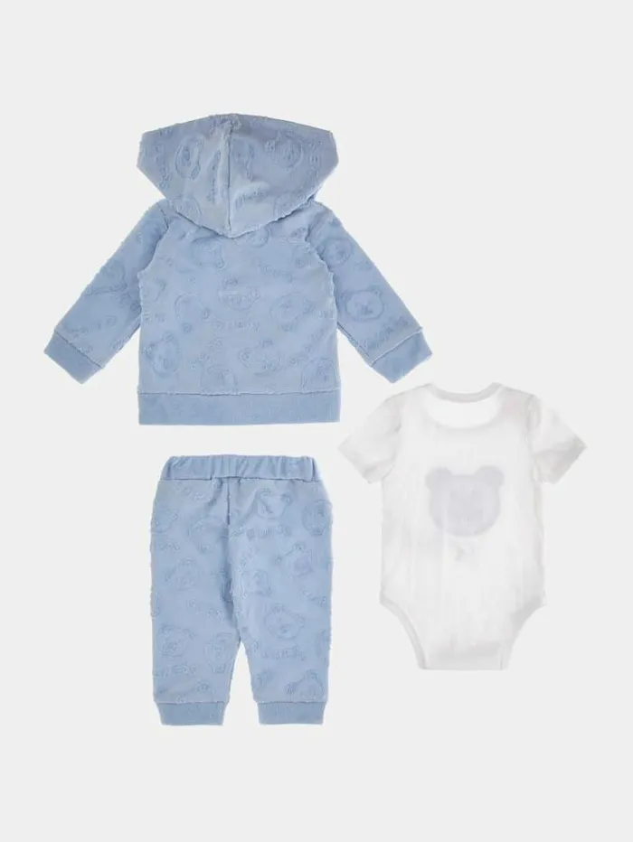 Kids Sweatshirt Body And Pants Set Light Blue Guess Onepiece Suits And Sets