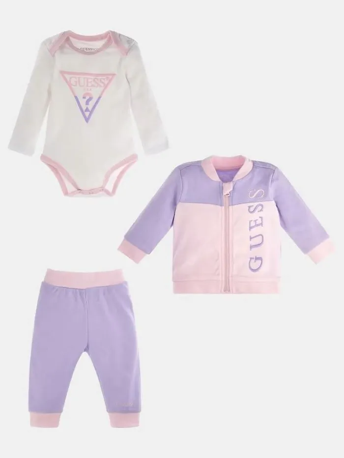 Kids Sweatshirt Body And Pants Set Multi Pink Guess Onepiece Suits And Sets