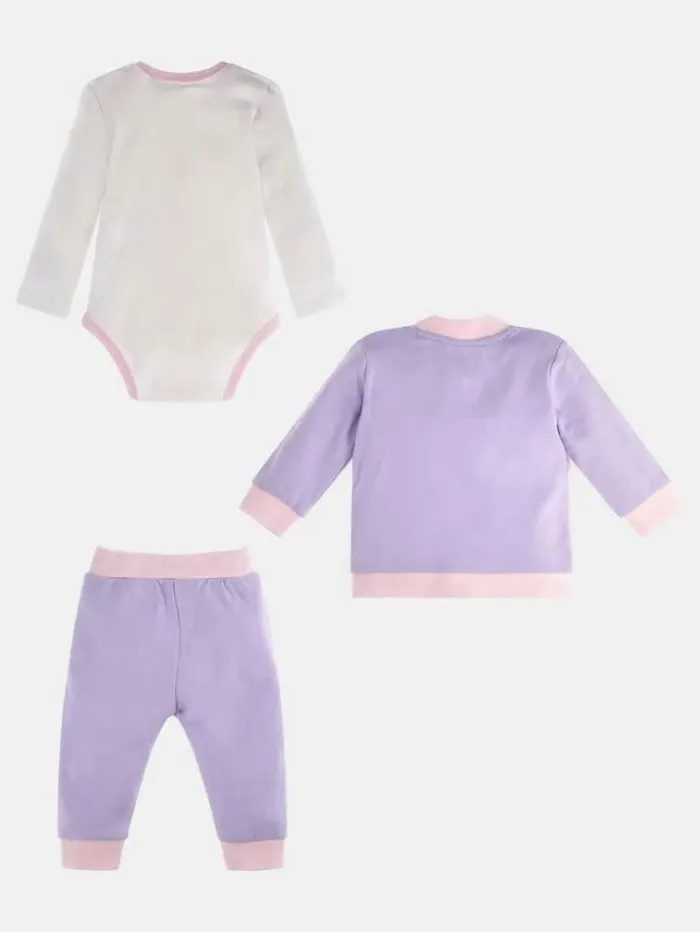 Kids Sweatshirt Body And Pants Set Multi Pink Guess Onepiece Suits And Sets