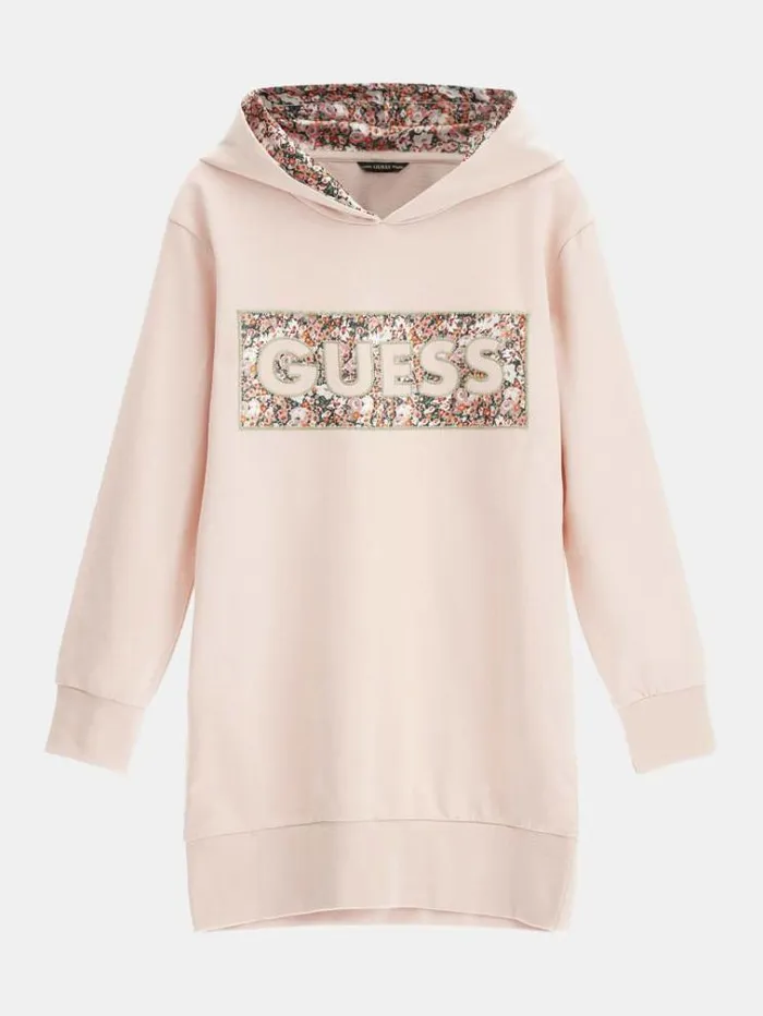Kids Sweatshirt Dress Pink Guess Dresses