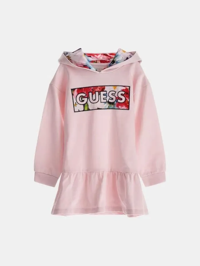 Kids Sweatshirt Logo Dress Multi Pink Guess Dresses