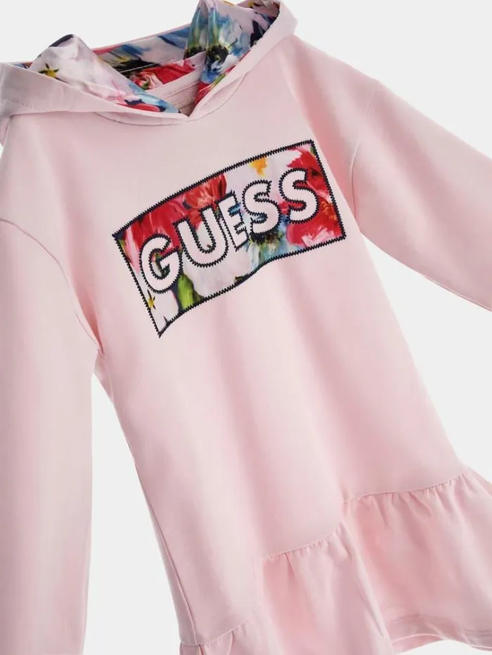 Kids Sweatshirt Logo Dress Multi Pink Guess Dresses