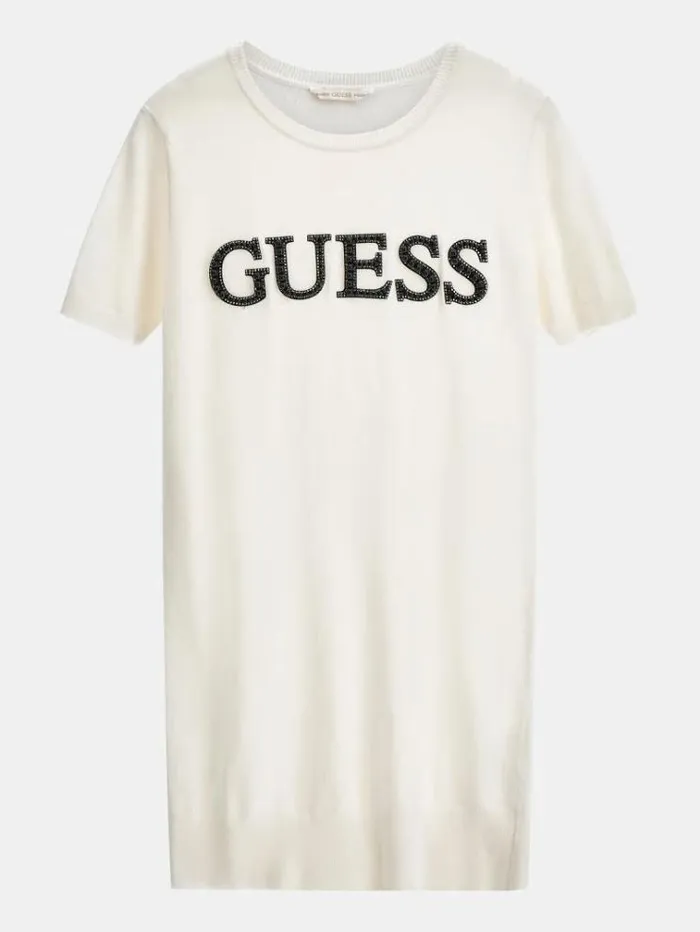 Kids Tshirt Dress Cream Guess Dresses