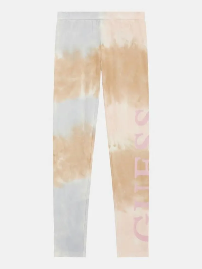 Kids Tiedye Leggings Multi Pink Guess Trousers And Skirts