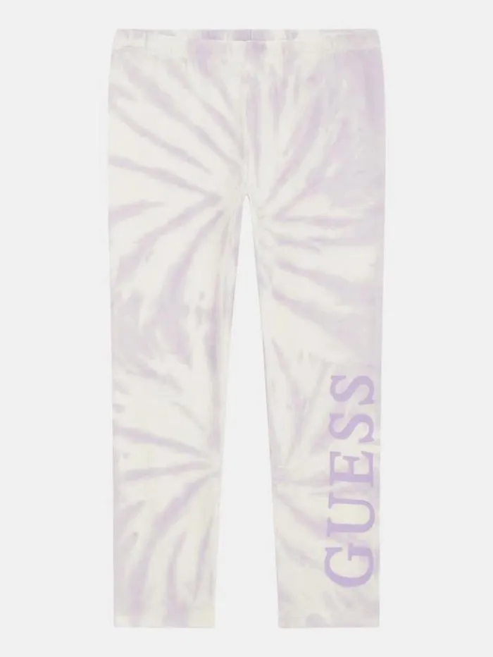 Kids Tiedye Leggings Multi Purple Guess Trousers And Skirts