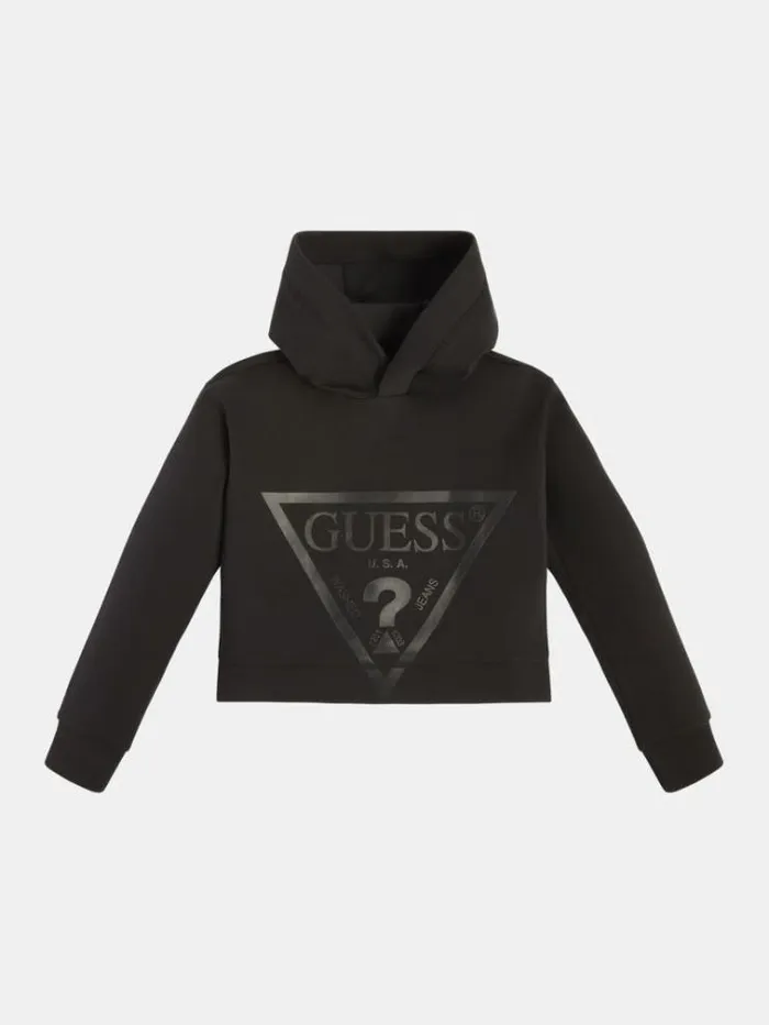 Kids Triangle Logo Active Sweatshirt Black Guess Knitwear And Sweatshirts