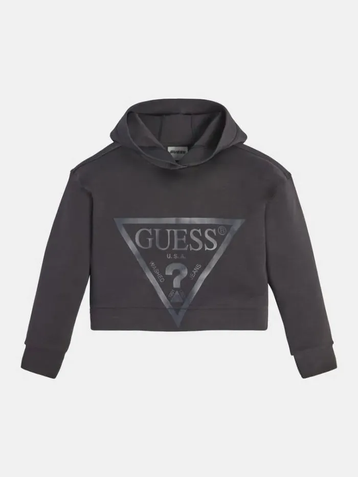 Kids Triangle Logo Active Sweatshirt Black Guess Knitwear And Sweatshirts