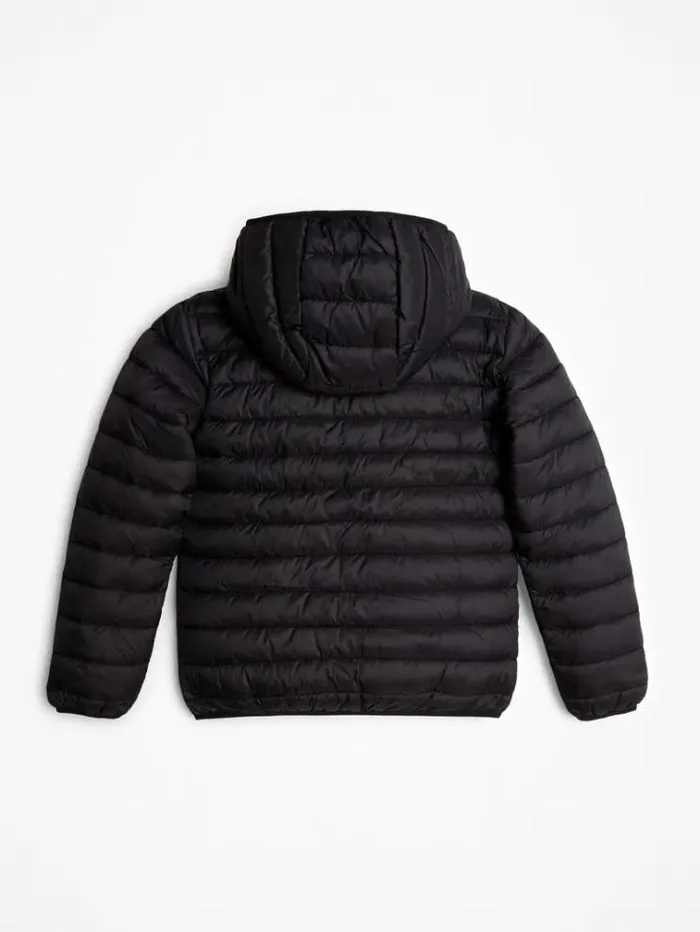 Kids Triangle Logo Front Puffer Jacket Black Guess Coats And Jackets