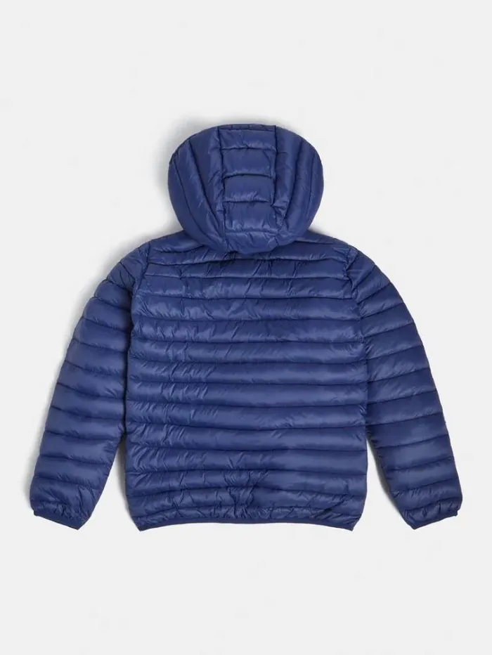 Kids Triangle Logo Front Puffer Jacket Blue Guess Coats And Jackets