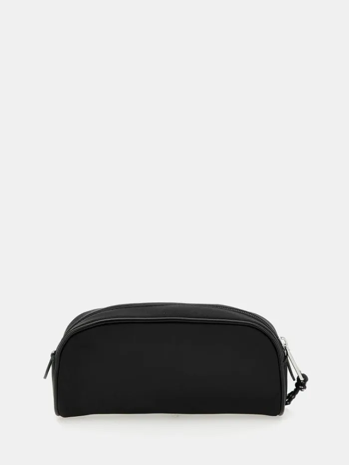 Kids Triangle Logo Pencil Case Black Guess Bags And Accessories