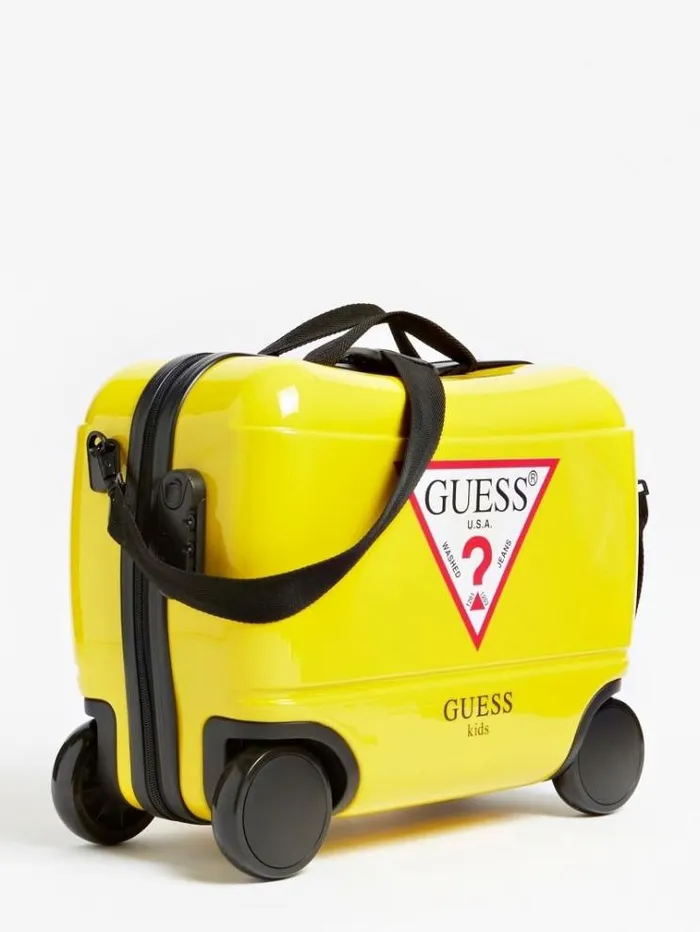 Kids Triangle Logo Trolley Yellow Guess Accessories