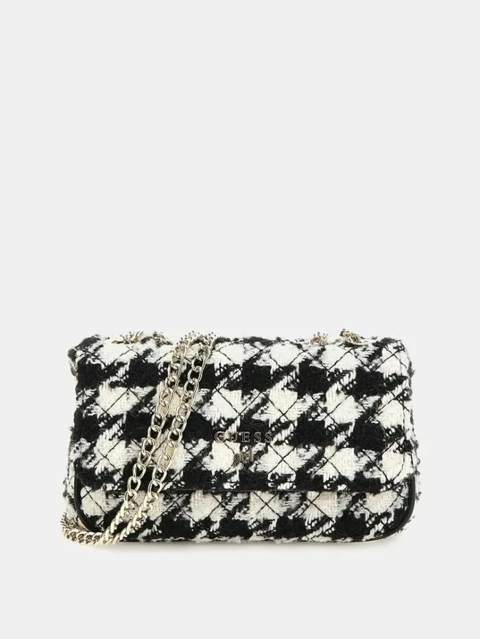 Kids Tweed Crossbody Bag Black Guess Bags And Accessories