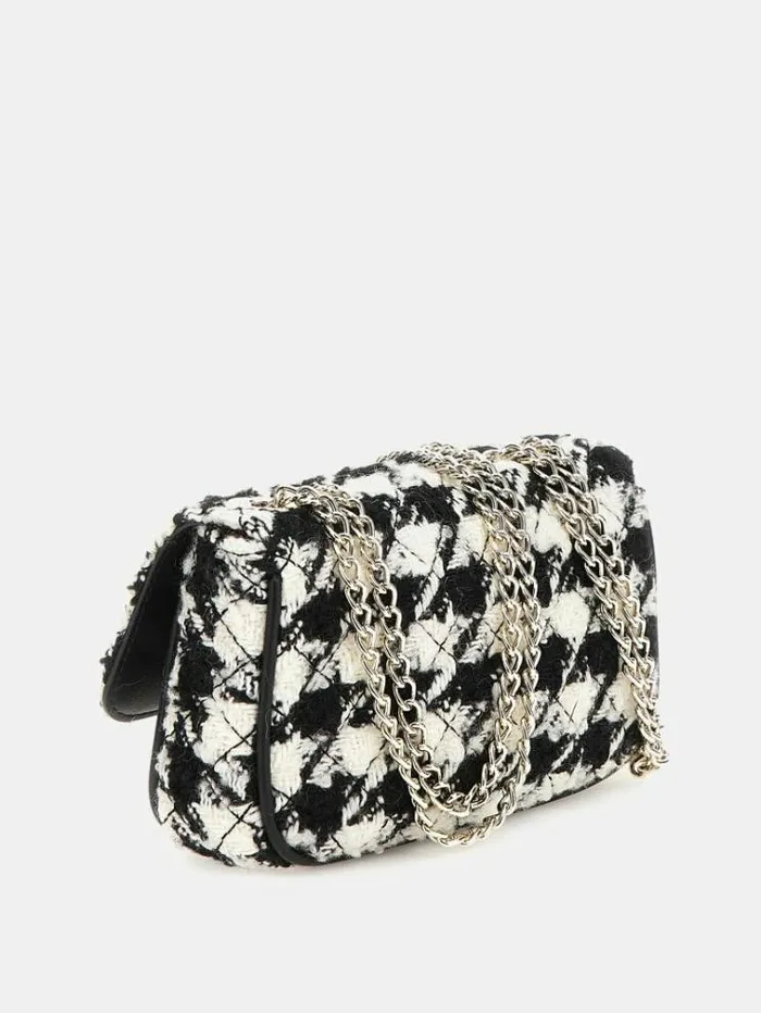 Kids Tweed Crossbody Bag Black Guess Bags And Accessories