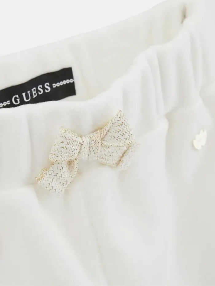 Kids Velour Sweatshirt And Pants Set Cream Guess Sets And Coords