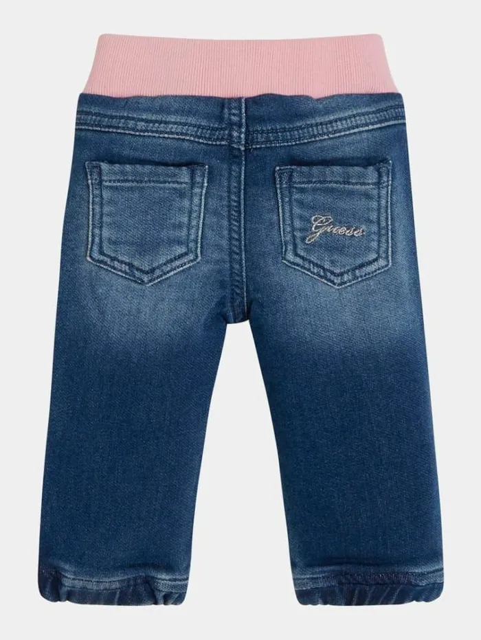 Kids Waist Insert Usedlook Jeans Blue Guess Trousers