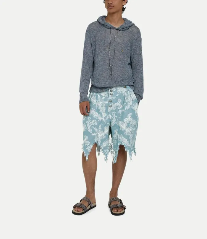 Knitwear And Sweatshirts Men Vivienne Westwood Alex Hoodie In BlueTweed